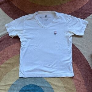 Psycho Bunny White V-Neck T-Shirt